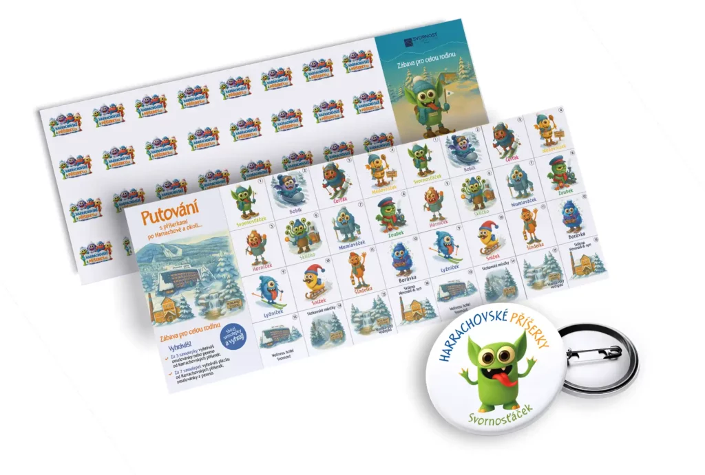Zimní putování s příšerkami po Harrachově: sbírej samolepky a vyhraj!