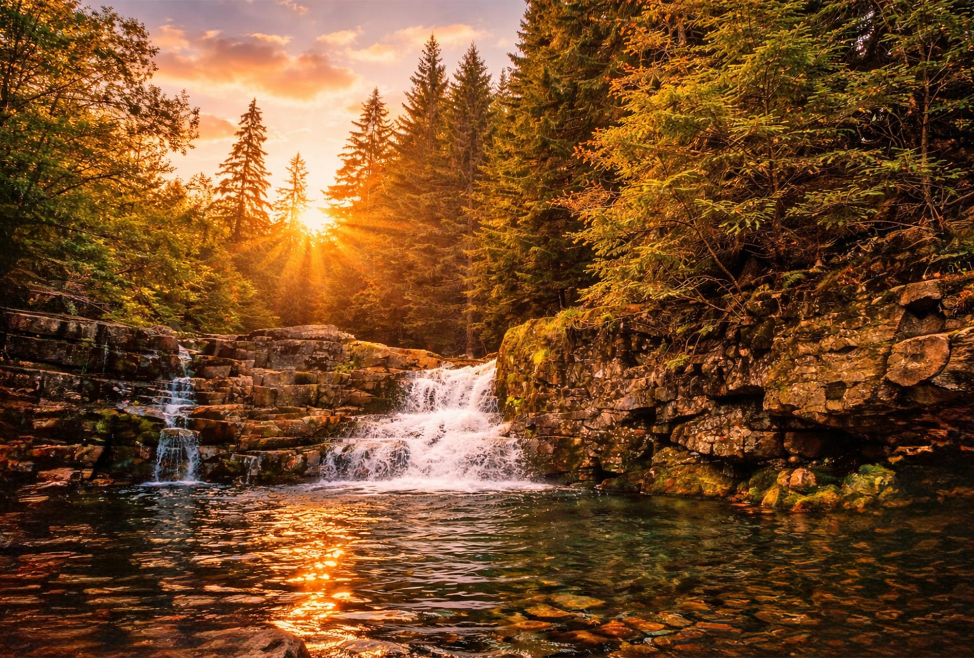 Wodospad w Karkonoszach