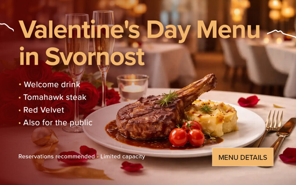 Valentine's Day Menu, Wellness Hotel Svornost - Harrachov