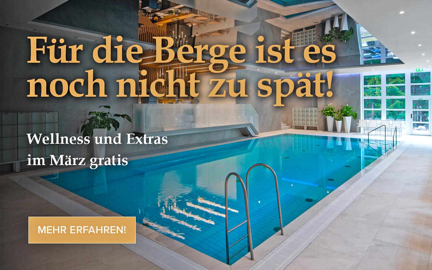 Für die Berge ist es noch nicht zu spät!