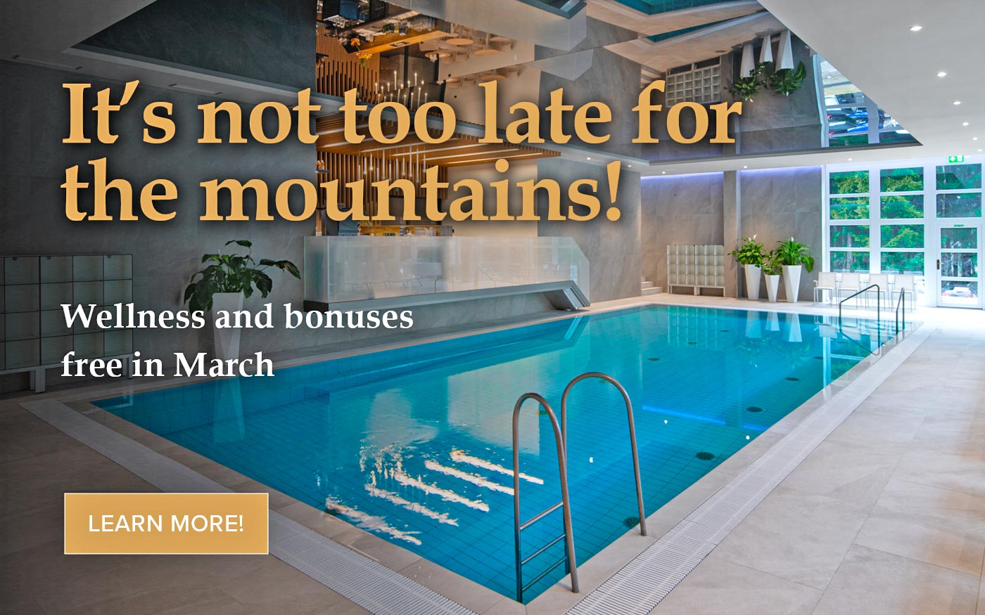 It’s not too late for the mountains!